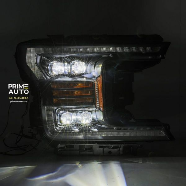 Faruri faţă Ford F-150 2018-2020 LED NOVA series negru AlphaRex 880182