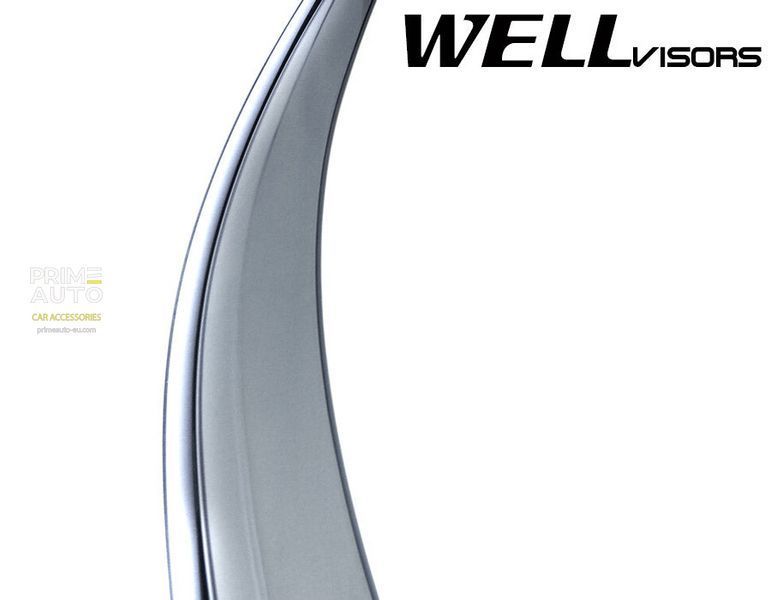 Дефлекторы окон к-т 4 шт с хромированным молдингом Toyota Camry 2007 - 2011 Sedan Wellvisors 3-847TY009 3-847TY009 фото