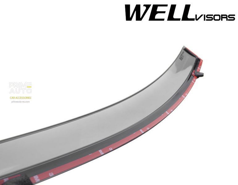 Owiewki do szyb samochodowych num 4 szt z chromowaną odlewanie Chevrolet Volt 2016 - 2019 Wellvisors 3-847CH019