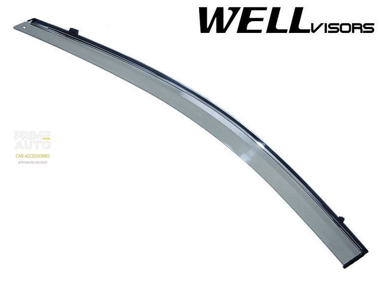 Дефлекторы окон к-т 4 шт с хромированным молдингом Toyota Camry 2007 - 2011 Sedan Wellvisors 3-847TY009 3-847TY009 фото