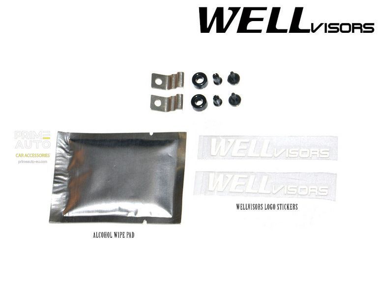 Дефлекторы окон к-т 4 шт с хромированным молдингом Toyota Camry 2007 - 2011 Sedan Wellvisors 3-847TY009 3-847TY009 фото