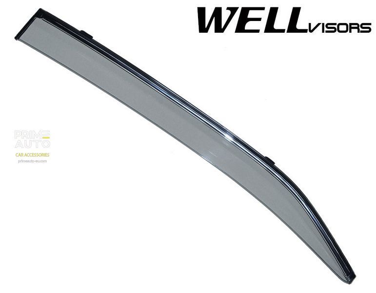 Дефлекторы окон к-т 4 шт с хромированным молдингом Toyota Camry 2007 - 2011 Sedan Wellvisors 3-847TY009 3-847TY009 фото