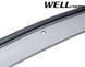 Owiewki do szyb samochodowych num 4 szt z czarna chromowana listwa Dodge Journey 2009 - 2020 Wellvisors 3-847DG001