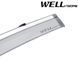 Owiewki do szyb samochodowych num 4 szt z chromowaną odlewanie Chevrolet Volt 2016 - 2019 Wellvisors 3-847CH019