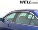Дефлекторы окон к-т 4 шт с хромированным молдингом Toyota Camry 2007 - 2011 Sedan Wellvisors 3-847TY009 3-847TY009 фото 2