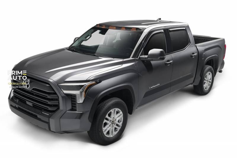 Windshield Deflector With LED Strip With Turn Follower Ford Bronco 2021 - 2026 Aerocab PRO Black AVS 898183