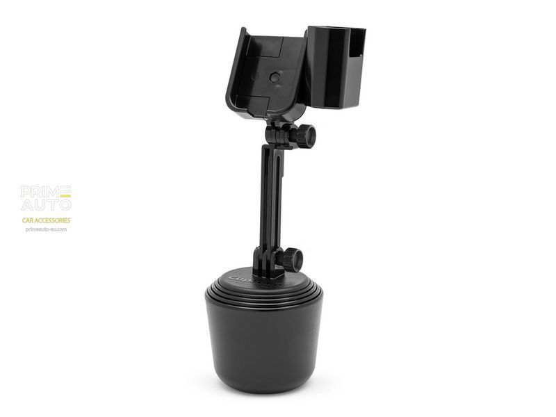 CupFone with Extension and Hand Sanitizer Holder black plastic knobs 8ACF8E WeatherTech