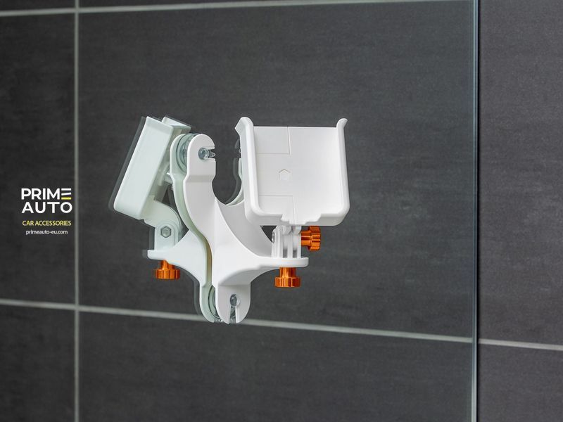 Тримач телефону XL поворотний на присосках чорний чорні фіксатори 8ARM3 WeatherTech 8ARM3 фото