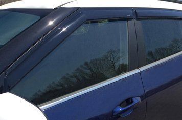 Window Deflectors 4 pcs Set KIA SELTOS 2021-2025 Ventvisor OUTSIDE MOUNT Smoke AVS 94762