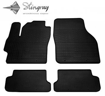 Dywaniki samochodowe gumowe zestaw 4 szt Mazda Mazda 3 (BK) 2003 - 2009 czarny 1011034
