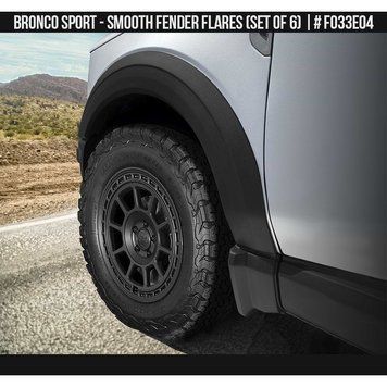 Extensoare pentru pasajele roții Ford Bronco Sport 2021-2025 negru AIR DESIGN FO33E04