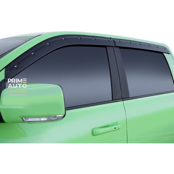 Side Window Deflectors set of 4 pcs Tough Guard Toyota Tundra 2007-2021 Crew Max textured TV20J07CM