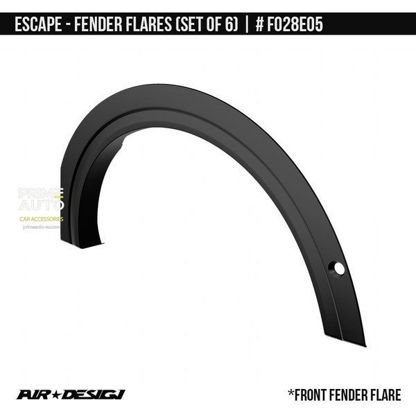 Osłony łukowe Ford Escape 2020 - 2026 czarny AIR DESIGN FO28E05