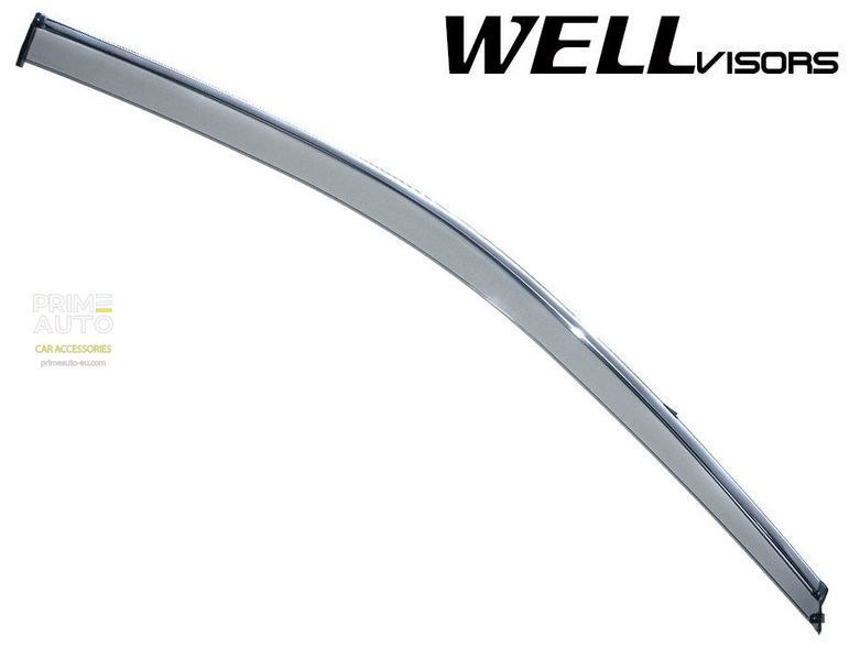 Дефлекторы окон к-т 4 шт с хромированным молдингом Toyota Camry 2012 - 2014 Wellvisors 3-847TY010 3-847TY010 фото