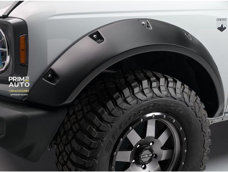 Poszerzenia nadkoli ustawić 4 szt Ford F-250 Super Duty 2023-2025 Pocket-style czarny Bushwacker 20969-02