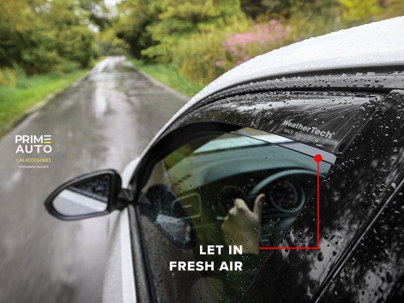 Owiewki okienne wkładany prz&oacute;d+tył GMC Yukon 2015 - 2020 matowy WeatherTech 82750IMB