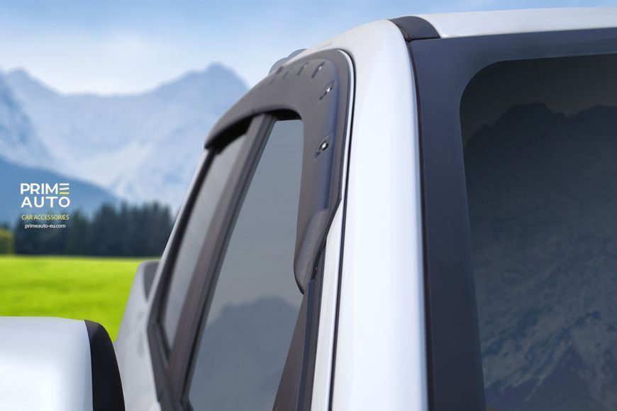 Side Window Deflectors set of 4 pcs Tough Guard Toyota Tundra 2007-2021 Crew Max textured TV20J07CM