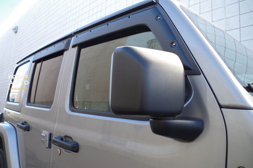 Side Window Deflectors set of 4 pcs Tough Guard Toyota Tundra 2007-2021 Crew Max textured TV20J07CM