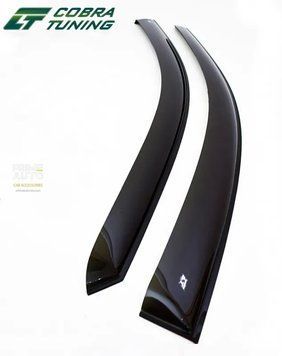 Deflectoare de ferestre adeziv Standard faţă 2buc Kia Picanto 2011 - 2017 negru 3-uși Cobra Tuning K13011F
