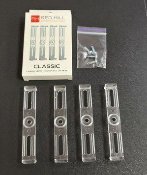 The Classic license plate frame is transparent set for 2 car license plates RedHill RRHCP1
