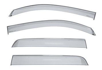 Window Deflectors 4pcs Set Premium Series Toyota Tacoma 2016-2023 Crew Cab Wellvisors 3-847TY047