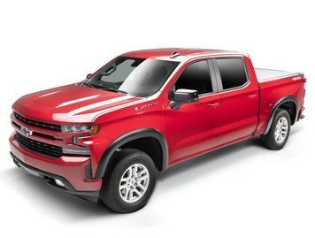 Fender Flares set 4 PCs Chevrolet Silverado 1500 2019-2025 Extended-A-style black Bushwacker 40994-02