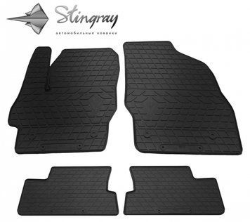 Dywaniki samochodowe gumowe zestaw 4 szt Mazda Mazda 3 (BL) 2009 - 2013 czarny 1011064