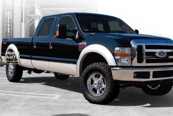Fender Flares set 4 PCs Ford F-250 Super Duty 2008-2010 OE-style black Bushwacker 20918-02