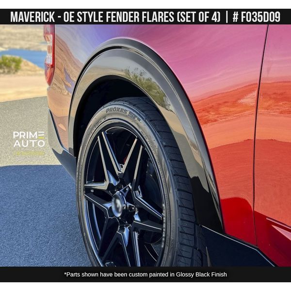 Fender Flares Ford Maverick 2021-2025 black AIR DESIGN FO35D09