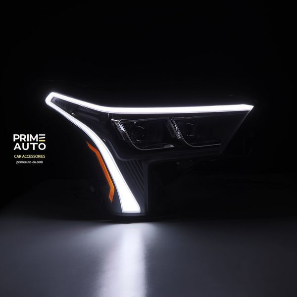Передние фары Jeep Gladiator 2018-2024 LED NOVA серия черные AlphaRex 880868 880864. фото