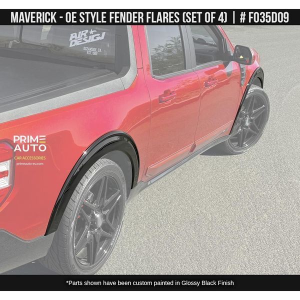 Fender Flares Ford Maverick 2021-2025 black AIR DESIGN FO35D09