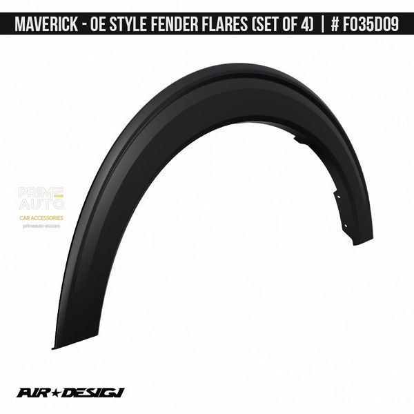 Fender Flares Ford Maverick 2021-2025 black AIR DESIGN FO35D09