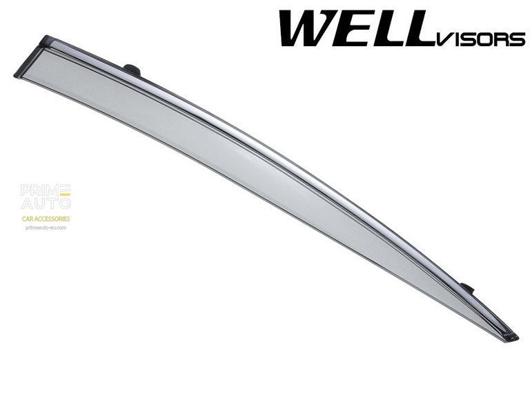 Дефлекторы окон к-т 4 шт с хромированным молдингом Volvo S60 2011 - 2018 Wellvisors 3-847VO002 3-847VO002 фото