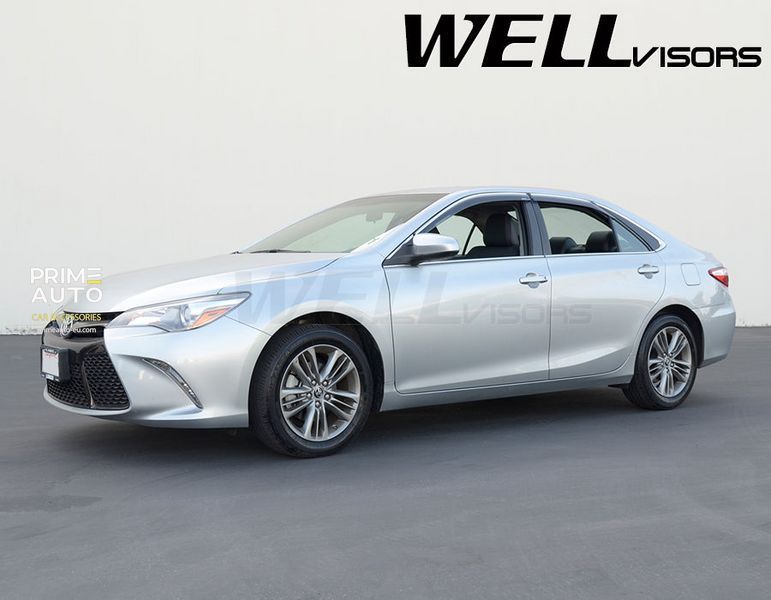 Дефлекторы окон к-т 4 шт с хромированным молдингом Toyota Camry 2015 - 2017 Wellvisors 3-847TY048 3-847TY048 фото