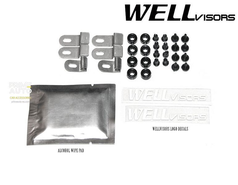 Owiewki do szyb samochodowych num 4 szt Premium seria BMW 5-Series 1989 - 1995 Sedan Wellvisors 3-847BM001