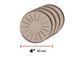Suporturi de pahare set 4 buc 10 cm Cerc bej WeatherTech 8A4CSTTN