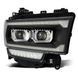 Передние фары LED RAM/Dodge Ram 2500 2019-2022 LED LUXX серия черные AlphaRex 880550 880550 фото 8