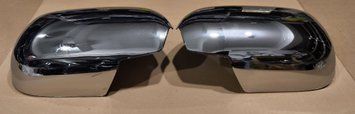 Mirror covers with turn signals set 2 pcs chrome Toyota Land Cruiser Prado 120 2003 - 2008 Wellstar QBMLC120-051