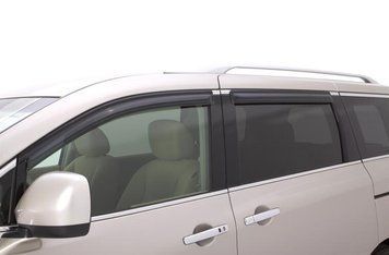 Window Deflectors 4 pcs Set Nissan MURANO 2015-2025 Ventvisor OUTSIDE MOUNT Smoke AVS 94675