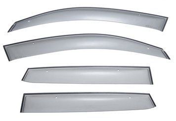 Window Deflectors 4pcs Set Premium Series Audi Q5 2009-2017 Wellvisors 3-847AU001