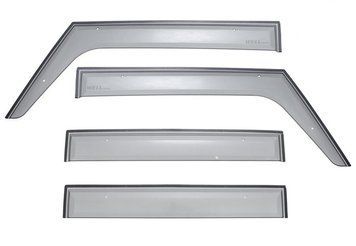 Window Deflectors 4pcs Set Premium Series Jeep Wrangler Unlimited 2007-2017 4 Door Wellvisors 3-847JE002