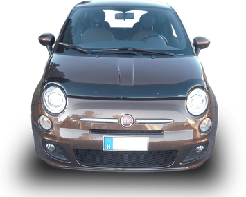 Дефлектор капота FIAT 500 2012-2017 гладкий FormFit HD7A12 HD7A12 фото