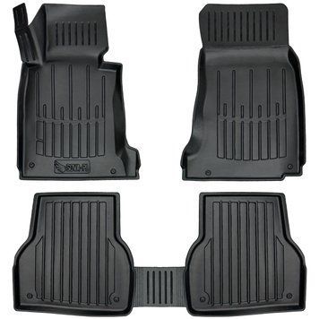 Dywaniki gumowe z bokiem zestaw 5 szt BMW 5-Series 1995 - 2003 (E39) czarny SOVA-PL