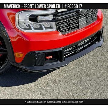 Spoiler pentru bara de protecție față Ford Maverick 2021-2025 negru AIR DESIGN FO35D17