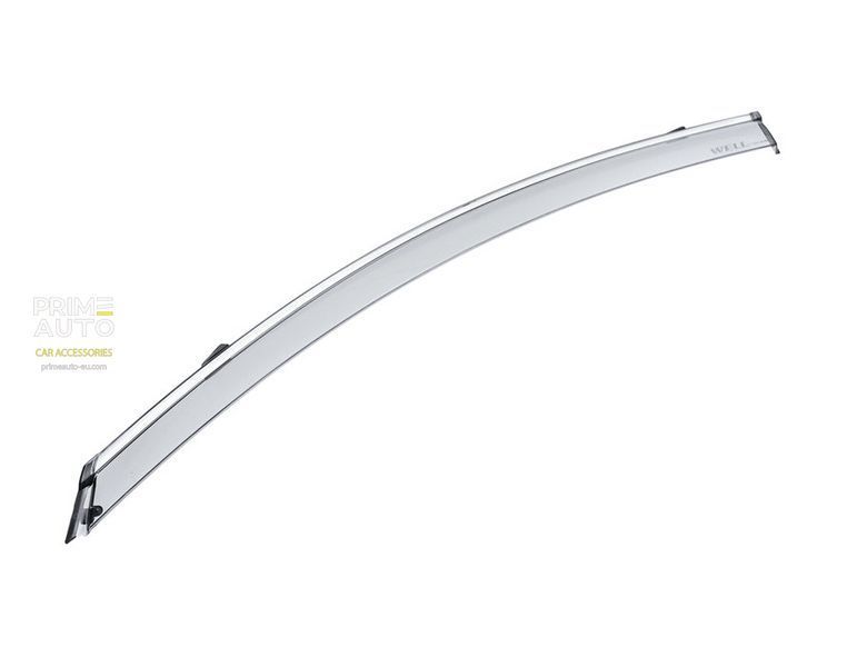 Window Deflectors 4pcs Set with Chrome Trim Mercedes-Benz GLE-Class 2016-2019 Coupe Wellvisors 3-847MB028