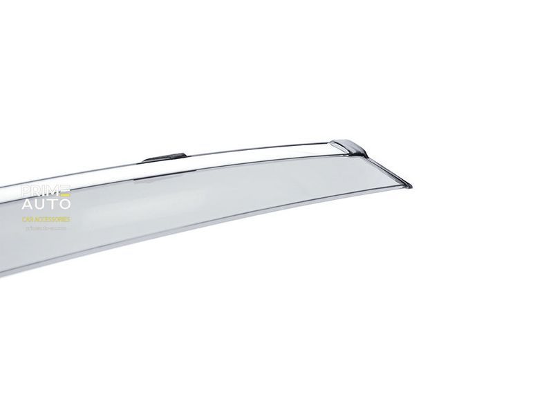 Window Deflectors 4pcs Set with Chrome Trim Mercedes-Benz GLE-Class 2016-2019 Coupe Wellvisors 3-847MB028