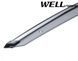 Window Deflectors 4pcs Set with Chrome Trim BMW 5-Series 1997-2003 Sedan Wellvisors 3-847BM003