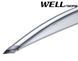 Window Deflectors 4pcs Set with Chrome Trim BMW 5-Series 1997-2003 Sedan Wellvisors 3-847BM003