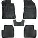 Dywaniki gumowe z bokiem zestaw 5 szt Citroen C3 2016 - 2024 (III) czarny SOVA-PL