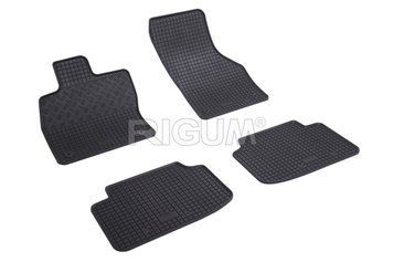 Dywaniki samochodowe gumowe zestaw 4 szt czarny Skoda Octavia 2013 - 2020 Rigum 902396